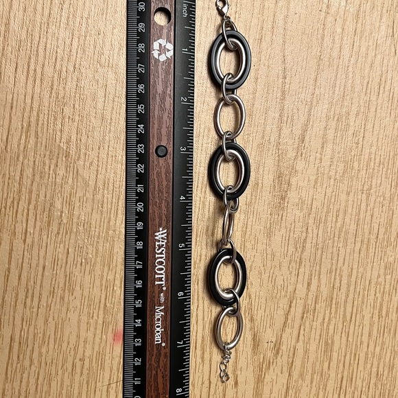 Lia Sophia Black & Silver Link Bracelet - Picture 2 of 3